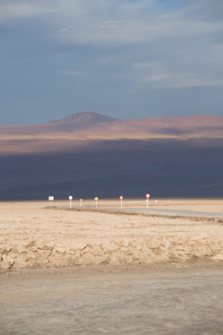 Photographie de voyage, la route dans le désert d'Atacama